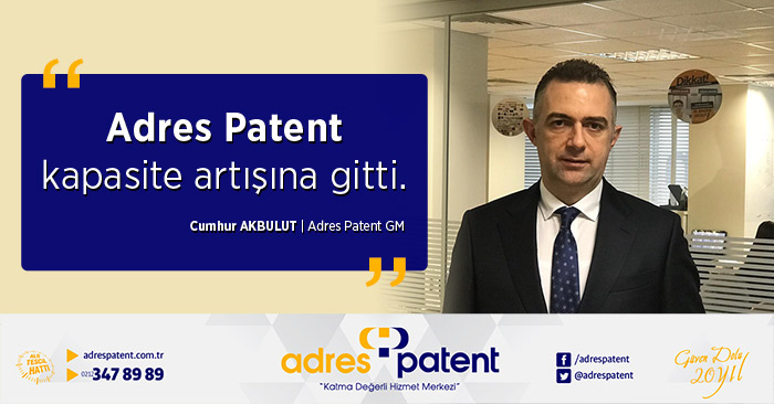 adres patent kapasites artışına gitti